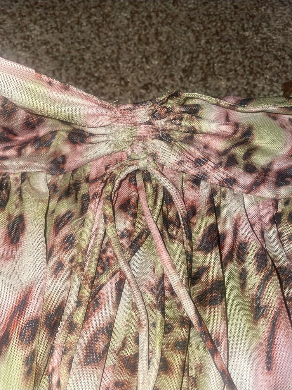 Peppermayo animal print asymmetrical mini skirt - Picture 2 of 2